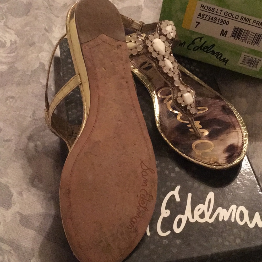 Sam Edelman beaded thong sandals - Picture 3 of 4